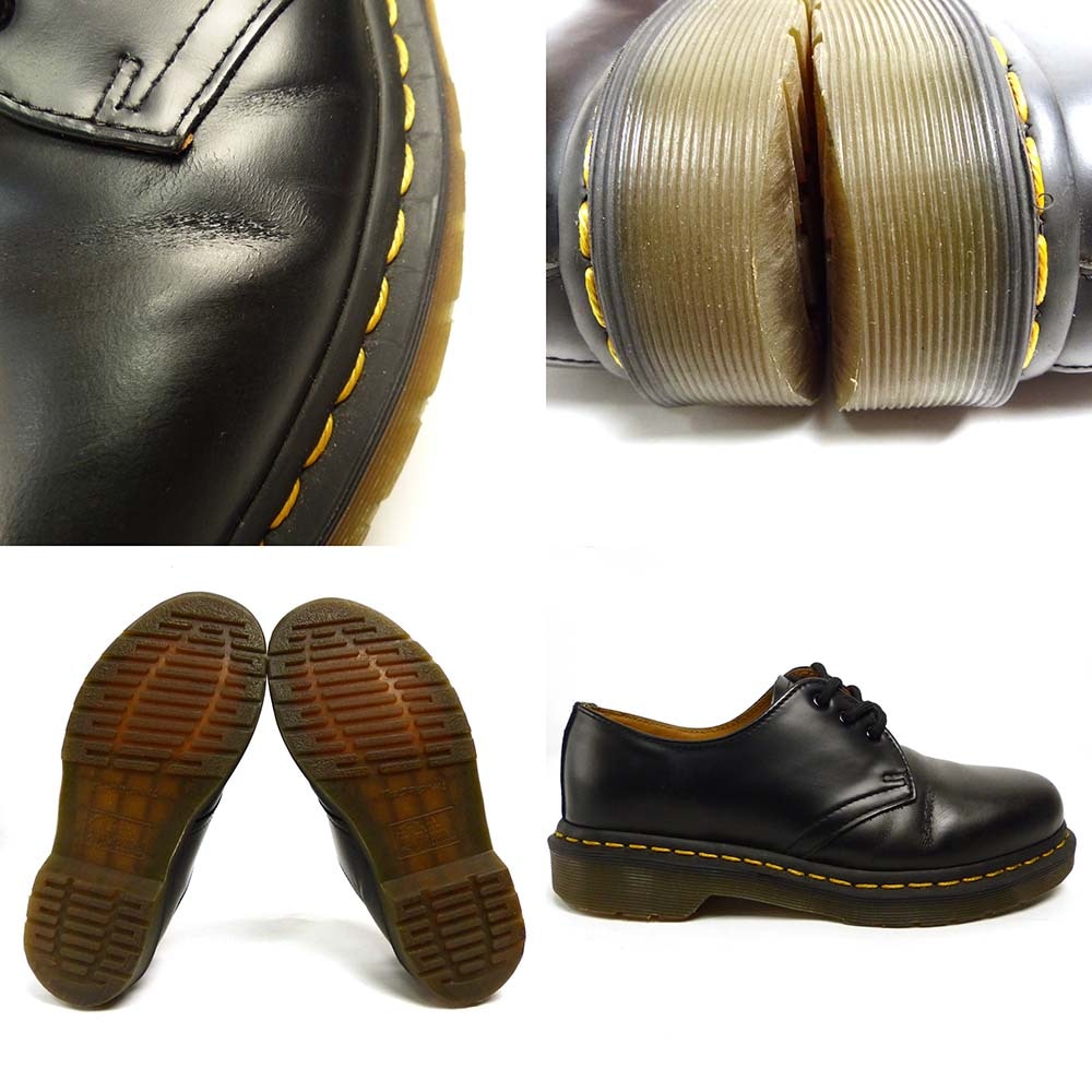 ドクターマーチン　革靴　　UK4（23cm） DR.MARTENSドクターマーチン 3ホール レザーシューズ 黒 UK4