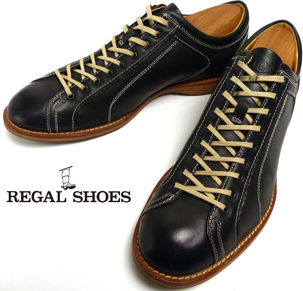 【極美品】【未使用級】REGAL リーガル レザースニーカー 750R 27cm 新品未使用✨REGAL リーガル 750R レザースニーカー ブラック
