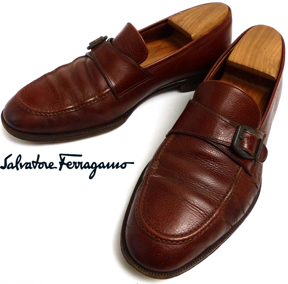 訳あり】イタリア製 Salvatore Ferragamo / サルヴァトーレ フェラガモ 