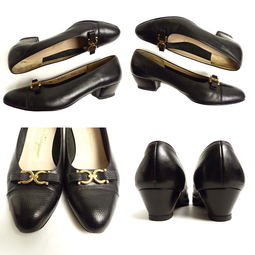 ꥢ ȡ ե饬 / Salvatore Ferragamo  쥶ѥץ/ ե 6C (23-23.5cm)(ǥ)š