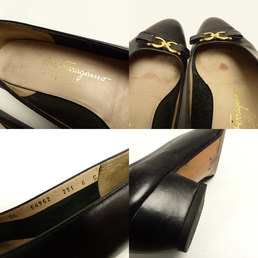 ꥢ ȡ ե饬 / Salvatore Ferragamo  쥶ѥץ/ ե 6C (23-23.5cm)(ǥ)š