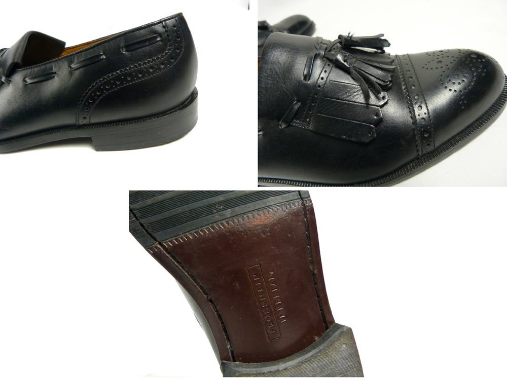 USA製 フローシャイム インペリアル FLORSHEIM IMPERIAL レザー キルトタッセルローファー  9D(27cm相当)(メンズ)【中古】【送料無料】-アンティーク雑貨・中古革靴の通販サイトのAwesome