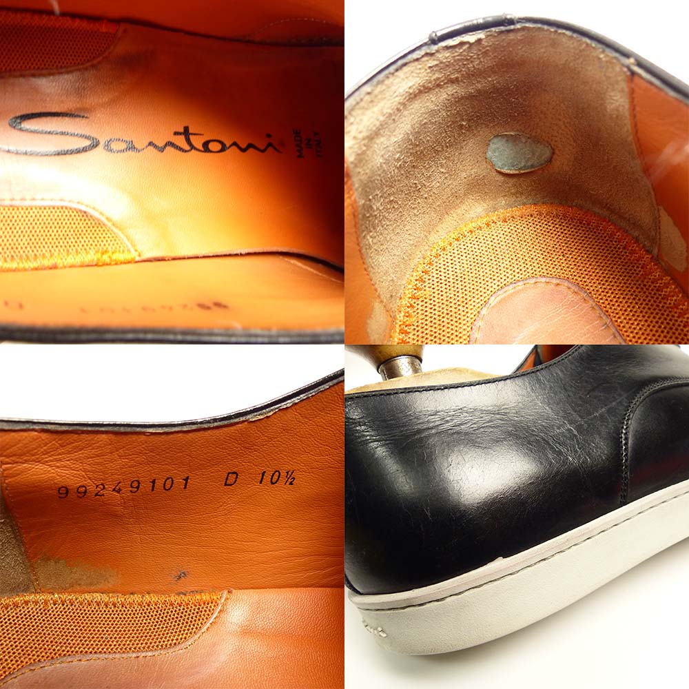 イタリア製 SANTONI / サントーニ レザー スニーカー 10 1/2D