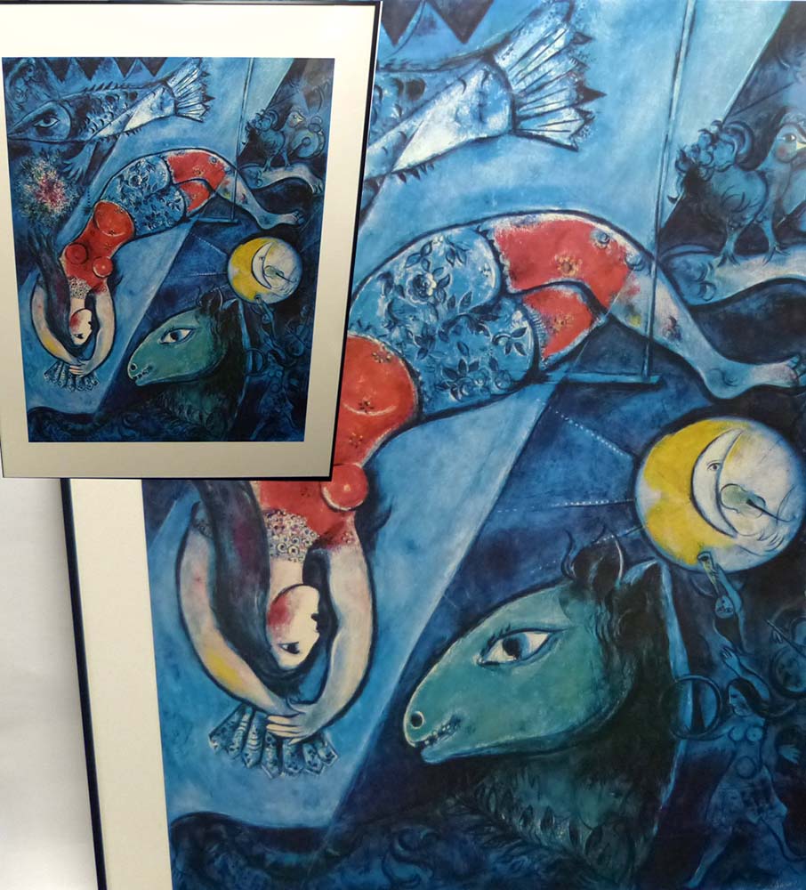 マルク・シャガール / Marc Chagall 「青いサーカス」 ヴィンテージ