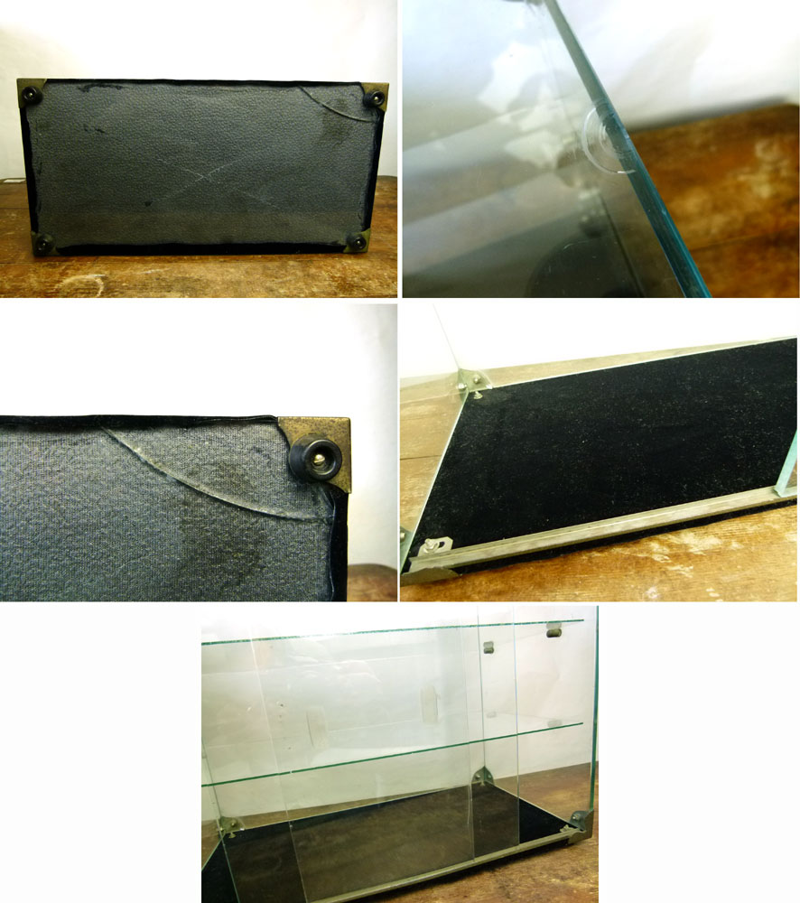 レトロガラスケース ショーケース 壊れた冷蔵庫(コード無し)