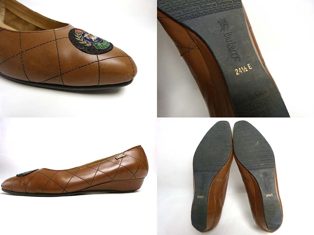 バーバリーBurberryスエードパンプス37 バーバリーBurberryスエードパンプス37