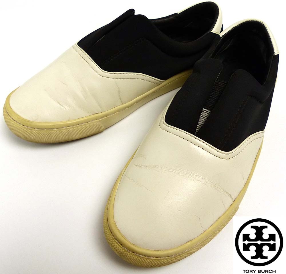 春先取りの TORY スリッポン / スニーカー 2トーン トリーバーチ / BURCH 靴