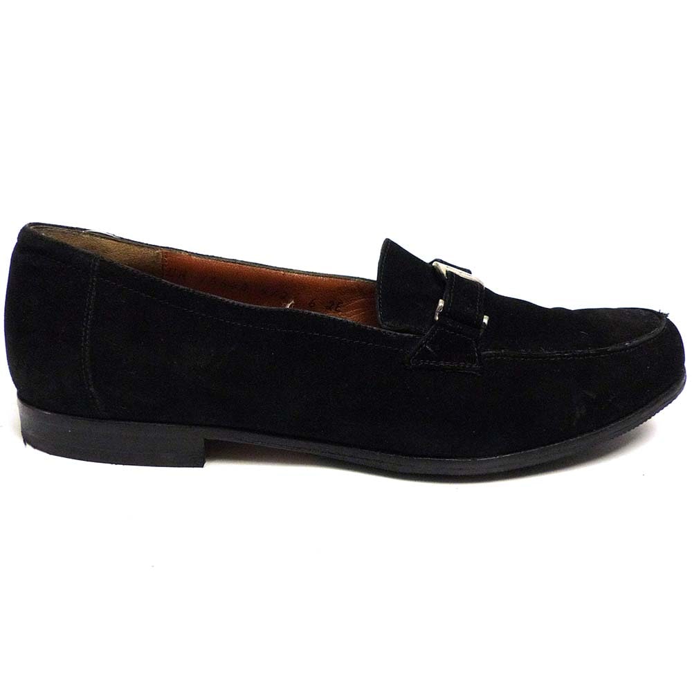 フェラガモ☆メンズ☆ビットローファー☆ブラック☆スエード☆6 1/2☆2E FERRAGAMO フェラガモ 靴 メンズ ビット ローファー ガンチーニ