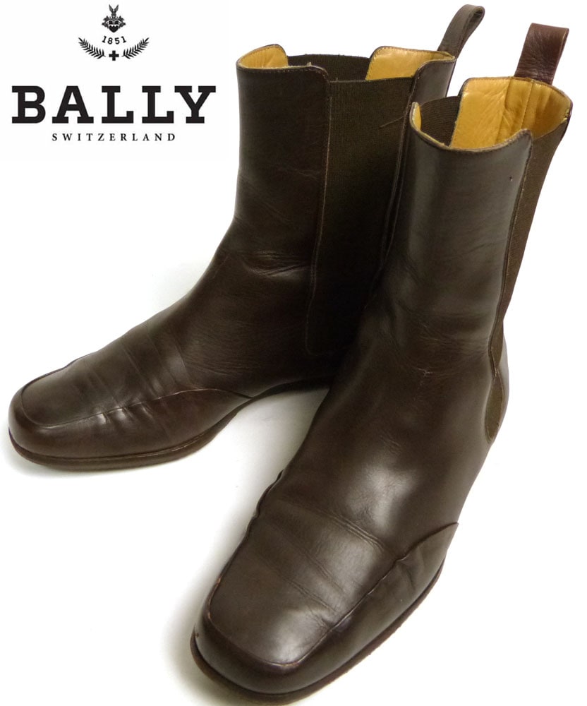 イタリア製 バリー BALLY サイドゴアレザーブーツ 37 1/2(23.5cm相当 