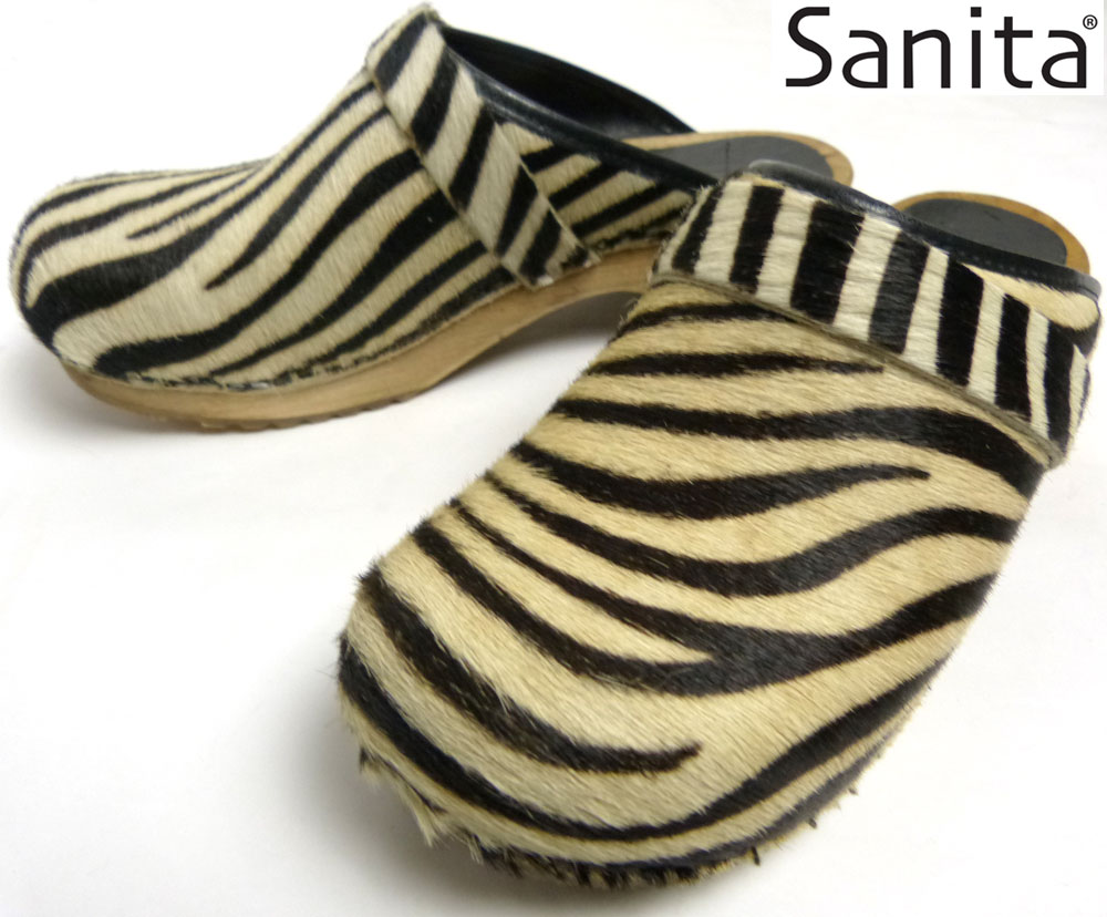 サニタ Sanita ハラコ サボサンダル 38 (24.0cm相当)(レディース  