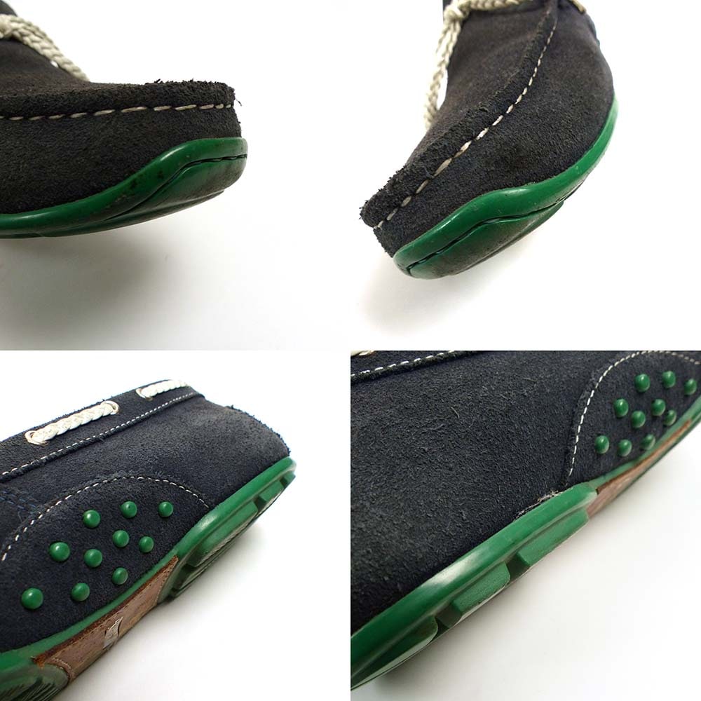 良品　REGAL　リーガル　24.5　ドライビングシューズ　黒　954R　デッキ REGAL / リーガル NC3J 954R スエード デッキシューズ 24 1/2