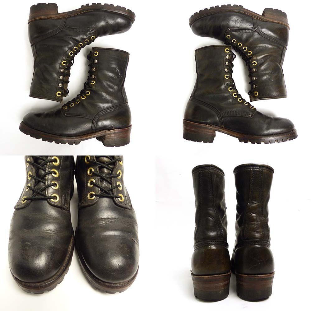 MADE IN USA CAROLINA ブーツ キャロライナ USA製 CAROLINAキャロライナ エンジニアブーツ 黒 8.5R
