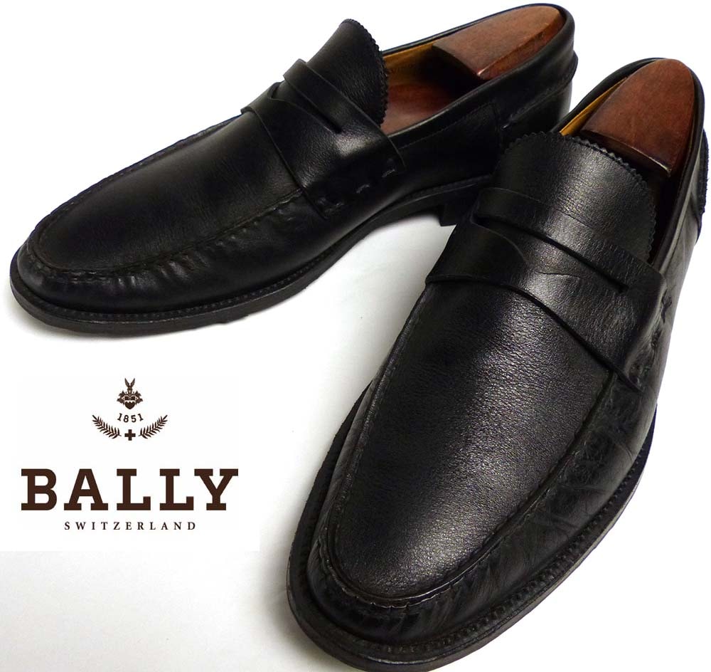 BALLY メンズ ドライビング ローファー イタリア製 イタリア製 BALLY / バリー RAVINO レザー コイン(ペニー