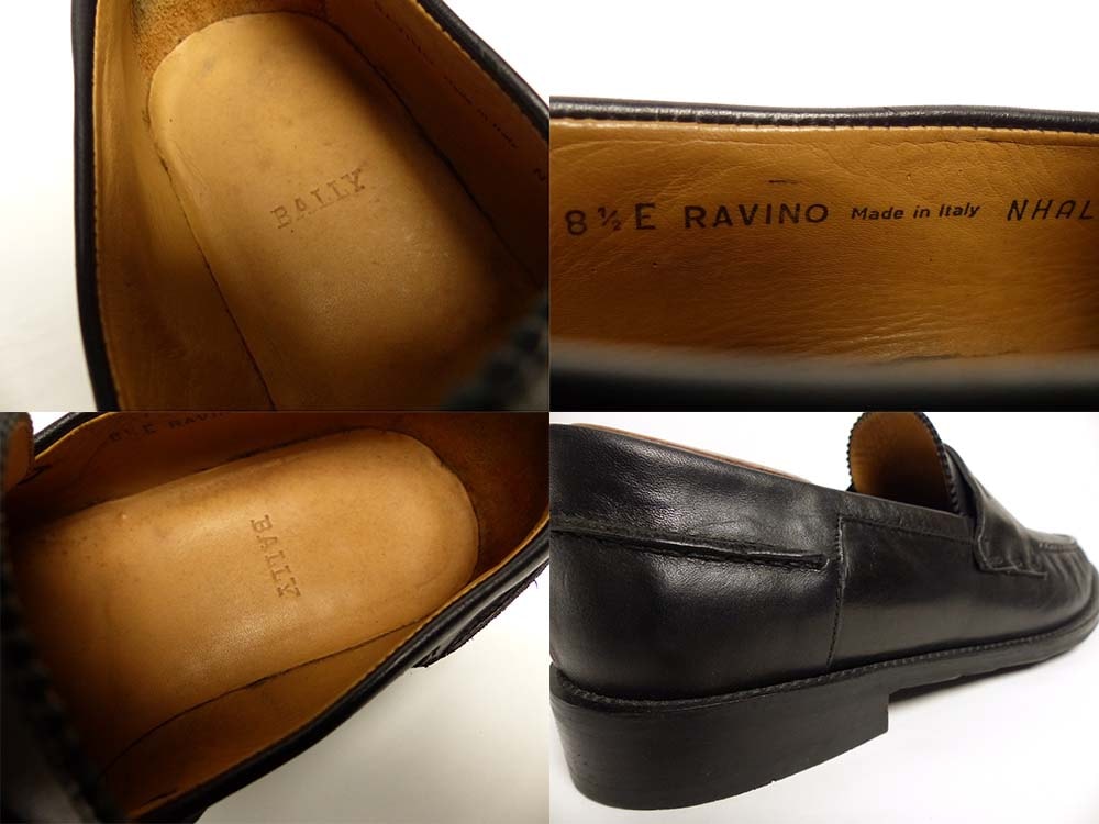 イタリア製 BALLY / バリー RAVINO レザー コイン(ペニー) ローファー