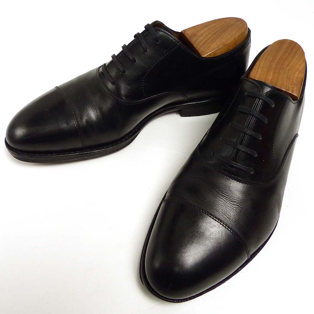 Jalan Sriwijaya ブラック レザー ドレスシューズ 7 Jalan Sriwijaya」 シューズ 7 ブラック メンズ JALAN SRIWIJAYA