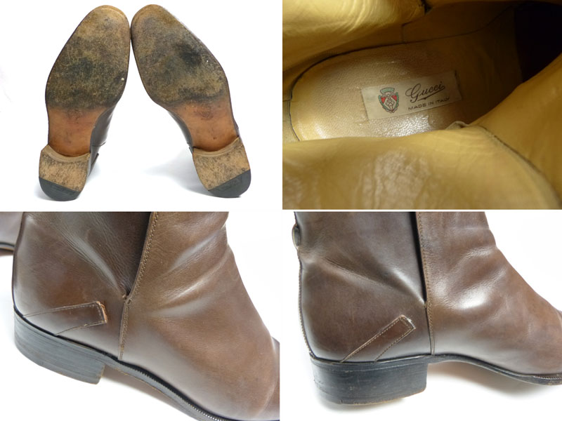 イタリア製 OLD GUCCI オールドグッチ ジョッパーブーツ 44 (29cm相当