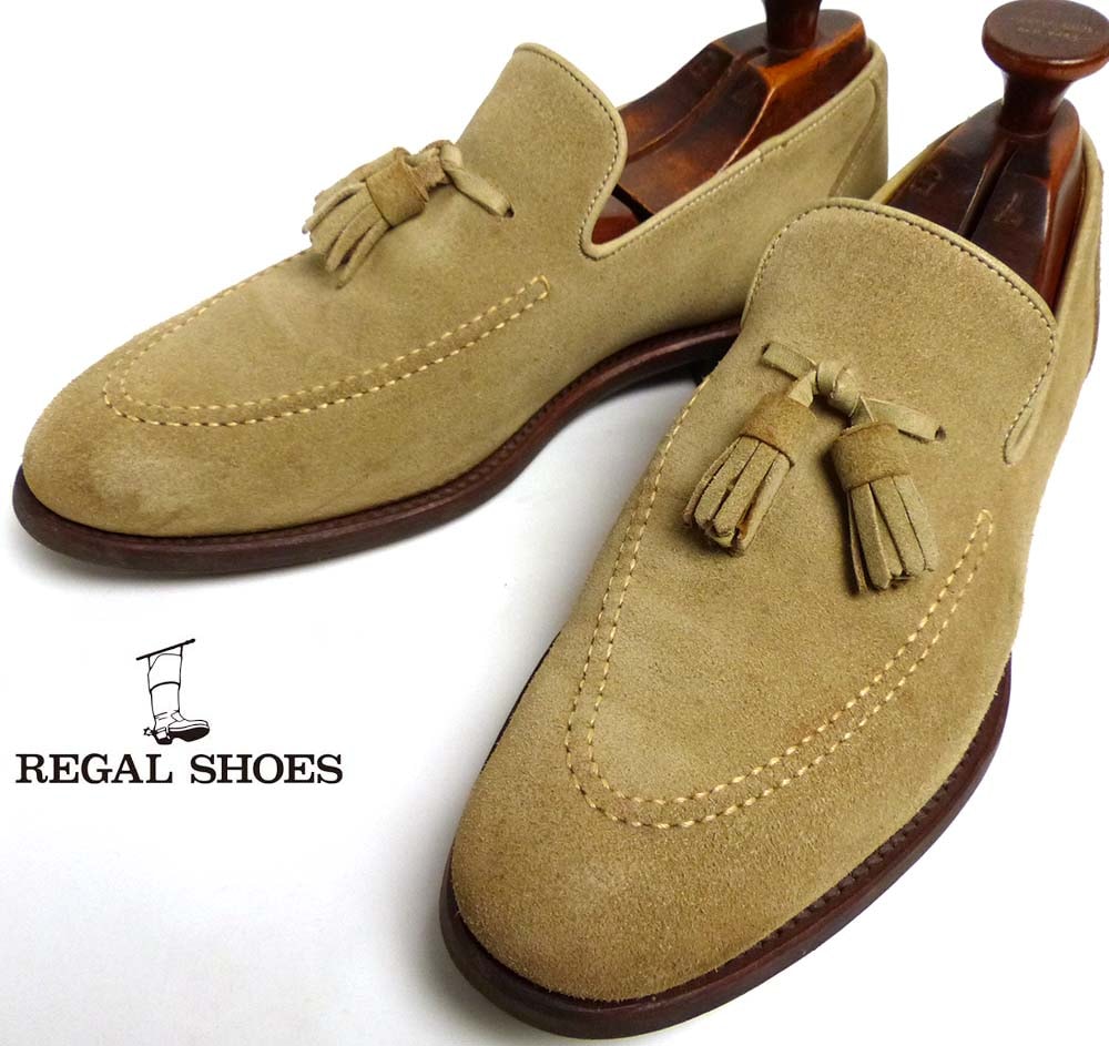 REGAL / リーガル 733R スエード タッセルローファー 24 1/2(24.5cm