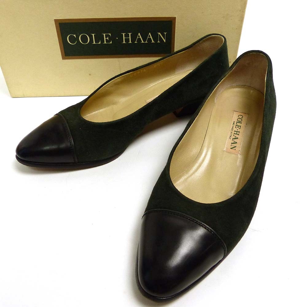 イタリア製 COLE HAAN / コールハーン コンビレザー パンプス 6 1/2B 
