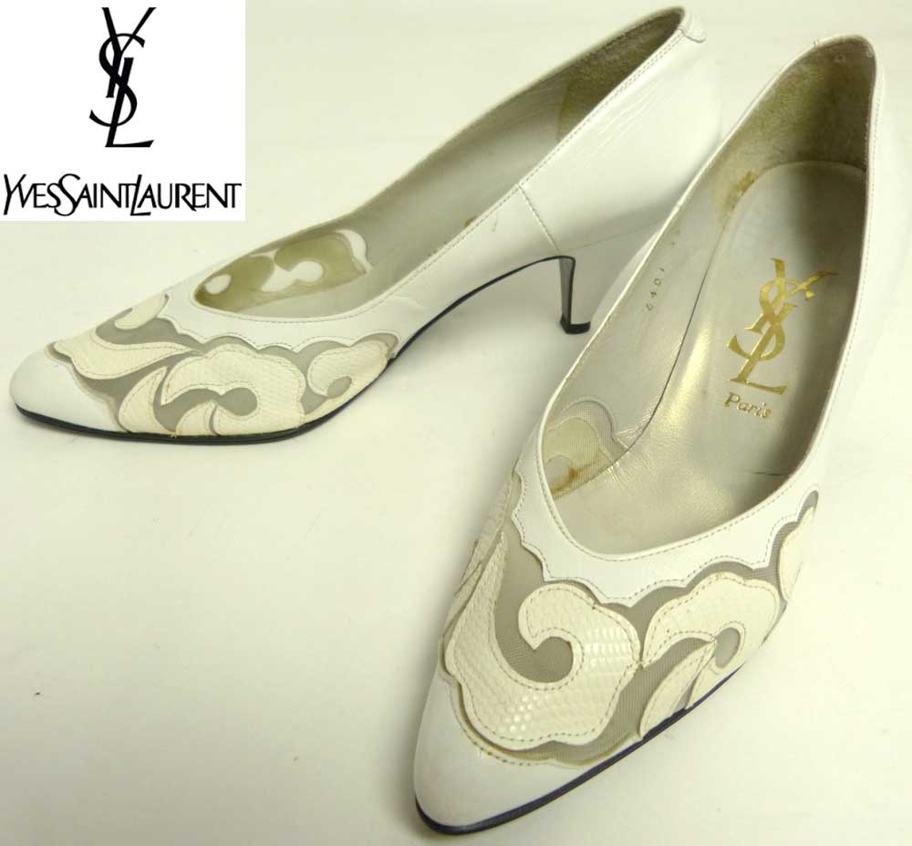 ���֡����������� Yves Saint Laurent����å���ߥ쥶���ѥ�ץ� / ������ҡ��� 35(22cm����)(��ǥ�����)����š�