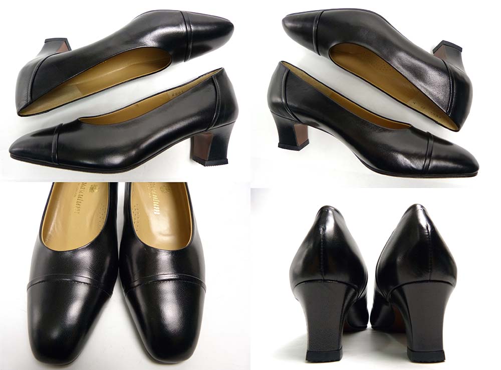 未使用】アクアスキュータム Aquascutum レザーパンプス/ ヒール