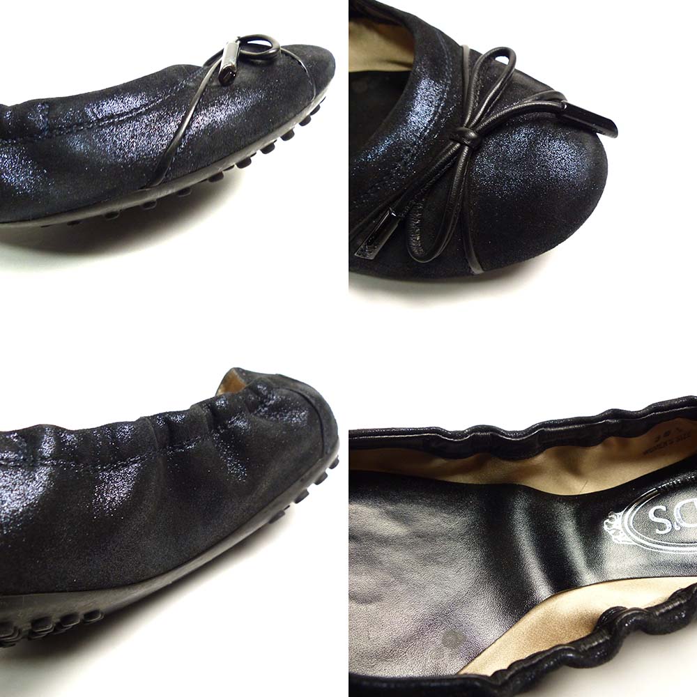 �����ꥢ�� TOD'S /�ȥå� �ե�åȥ��塼��  / �Х쥨���塼��  / �ɥ饤�ӥ󥰥��塼�� 38 1/2(25.5cm����)(��ǥ�����)����š�