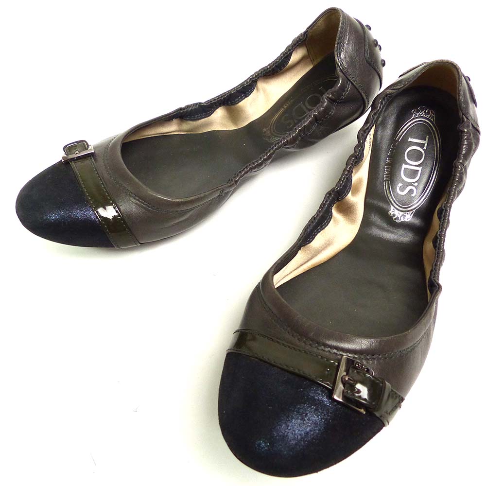 ꥢ TOD'S /ȥå եåȥ塼  / Х쥨塼  / ɥ饤ӥ󥰥塼 38 1/2(25.5cm)(ǥ)š