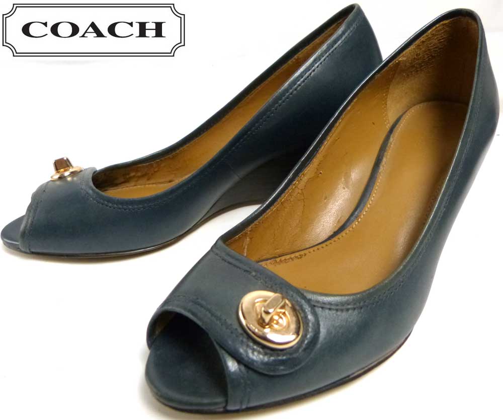 ���������COACH ������ �쥶���ѥ�ץ�/�ҡ��롡35.5(22.5cm)(��ǥ�����)����š�