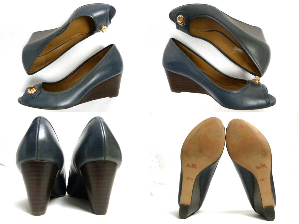 ���������COACH ������ �쥶���ѥ�ץ�/�ҡ��롡35.5(22.5cm)(��ǥ�����)����š�