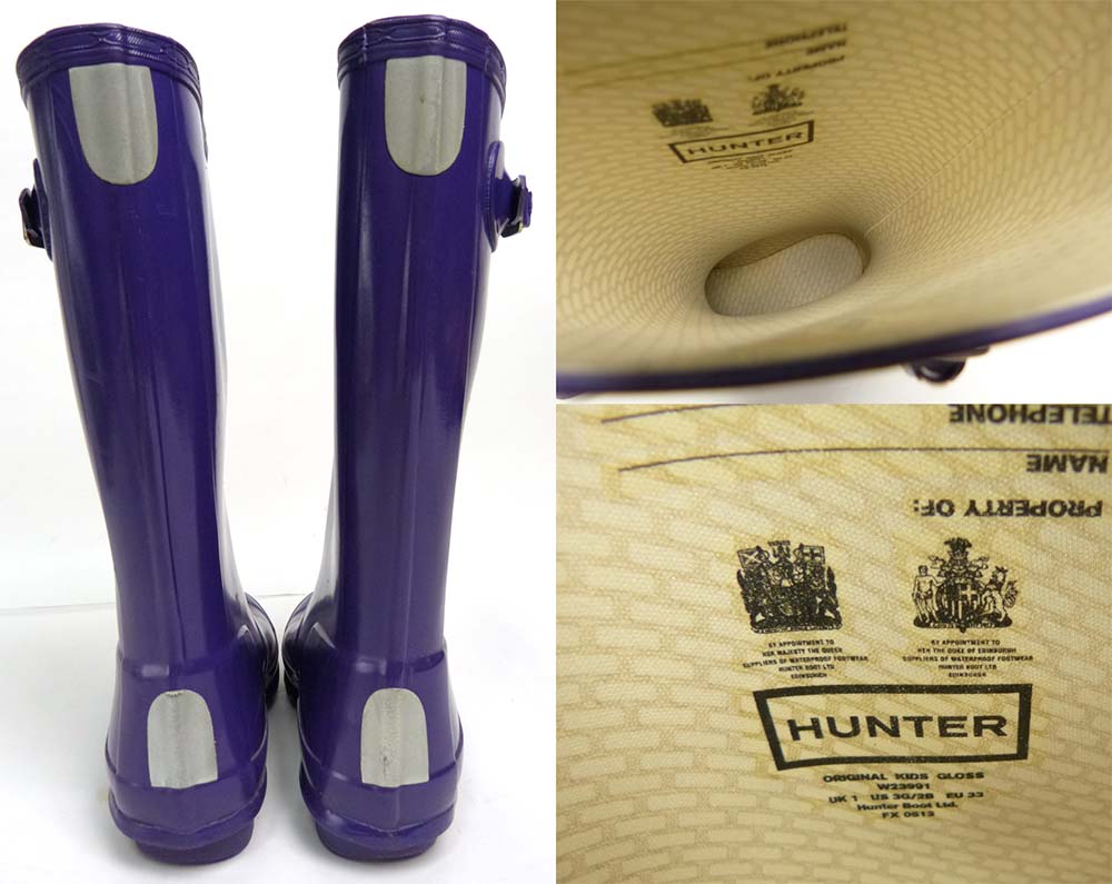 ハンター HUNTER レインブーツ UK1(20cm相当)(キッズ) 【中古