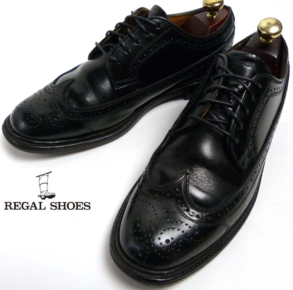【美品】REGAL 2589 ブラック ガラスレザー ウイングチップシューズ 楽天市場】リーガル2589 REGAL ウイングチップ 2589 : 靴のナカムラ