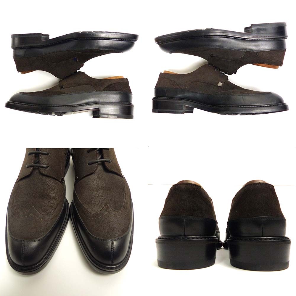 美品】イタリア製 a.testoni / ア・テストーニ コンビレザー ウイング