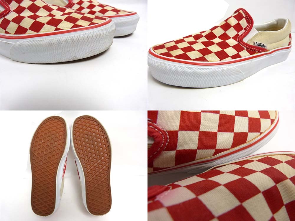 27.5cm新品 VANS チェッカースリッポン 海外正規品 男女兼用