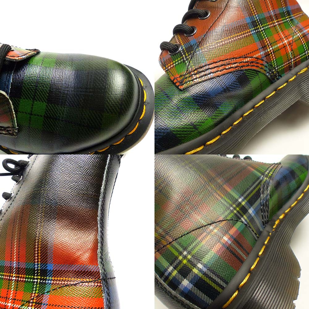 美品】Dr.Martens /ドクターマーチン 8ホール タータンチェック ブーツ