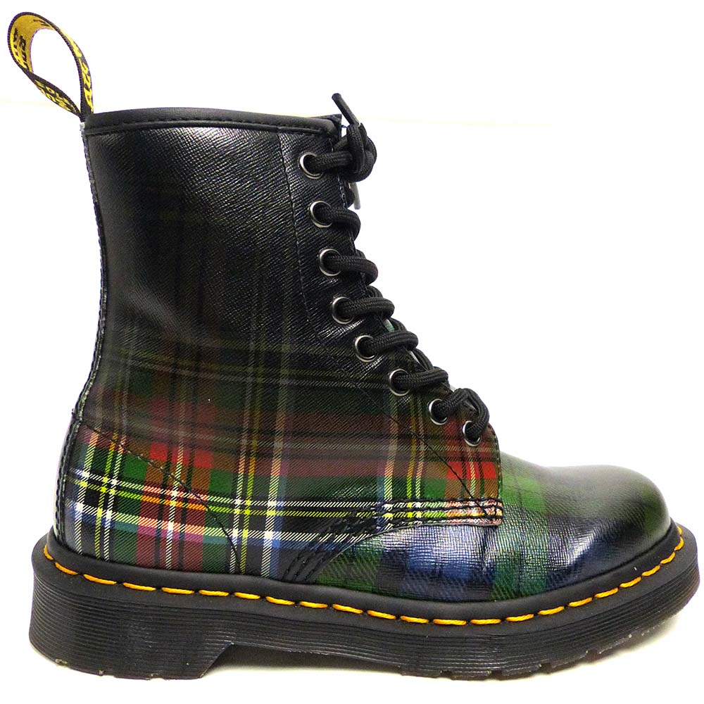 美品】Dr.Martens /ドクターマーチン 8ホール タータンチェック ブーツ