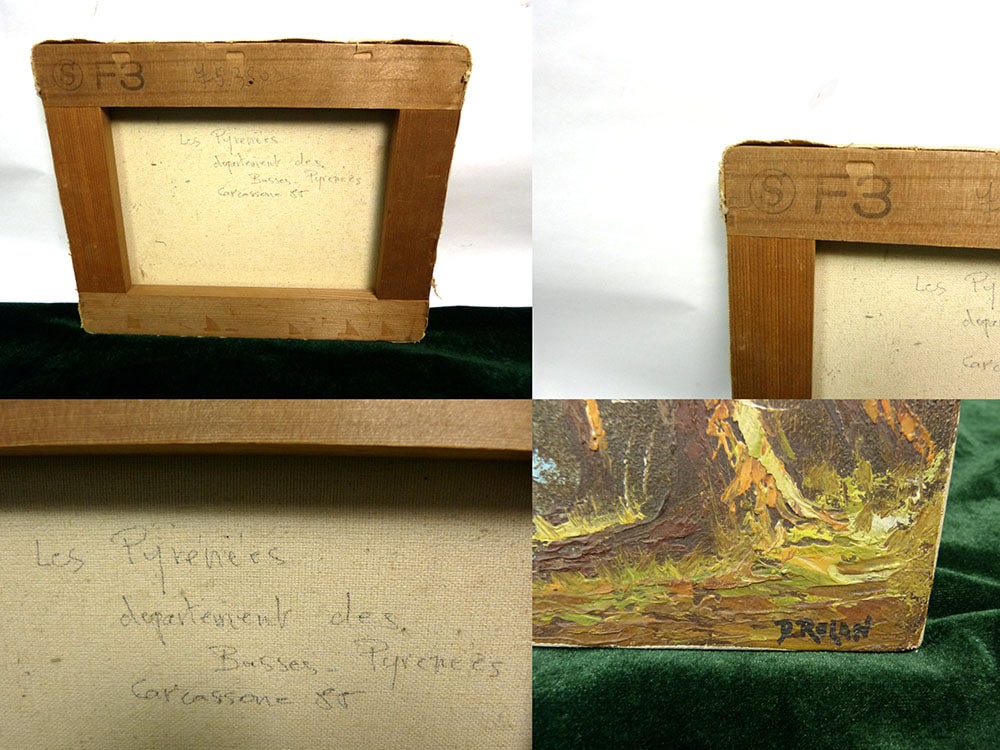 D.Rolan 風景画 / 油絵/ 油彩画 F3/3号/アート【中古