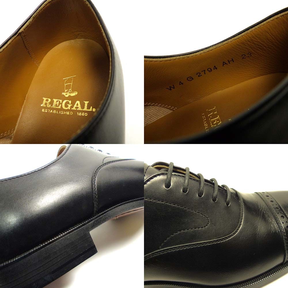 美品】リーガル / REGAL 2794 パンチドキャップトゥ シューズ