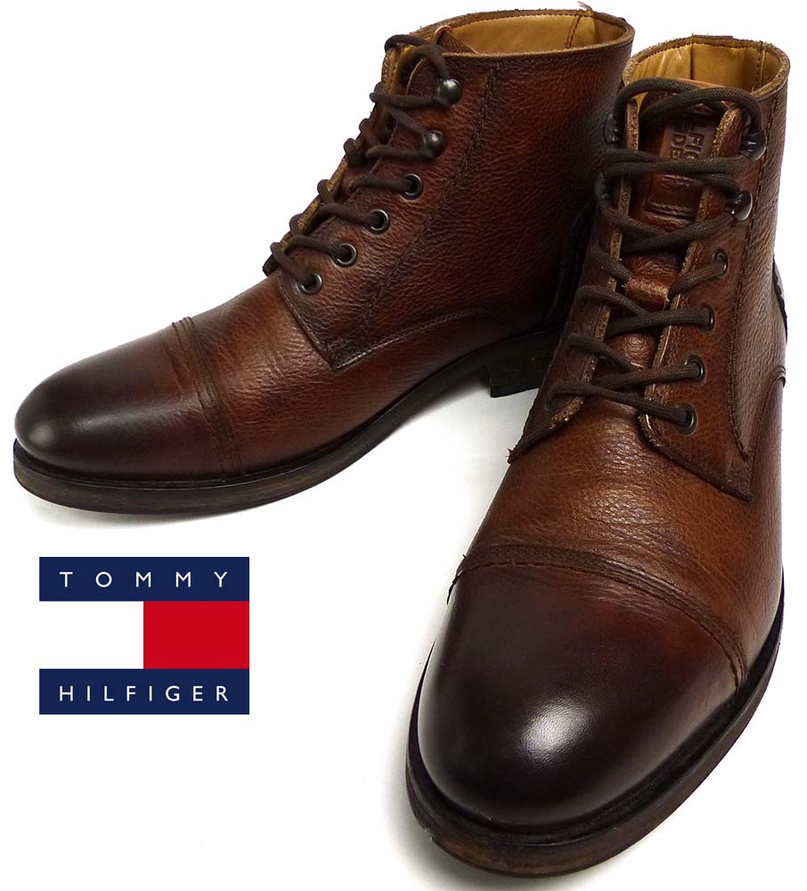 TOMMY HILFIGER /トミーヒルフィガー / キャップトゥ ワークブーツ UK8 