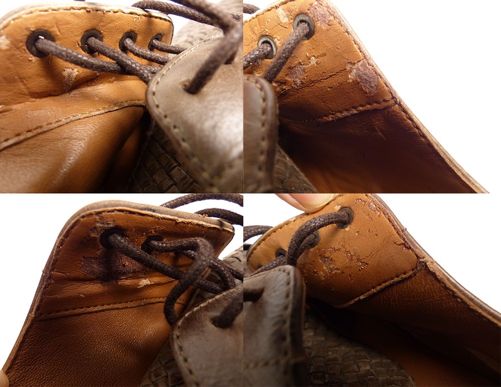 Clarks / クラークス 編み込み プレーントゥシューズ UK8 1/2