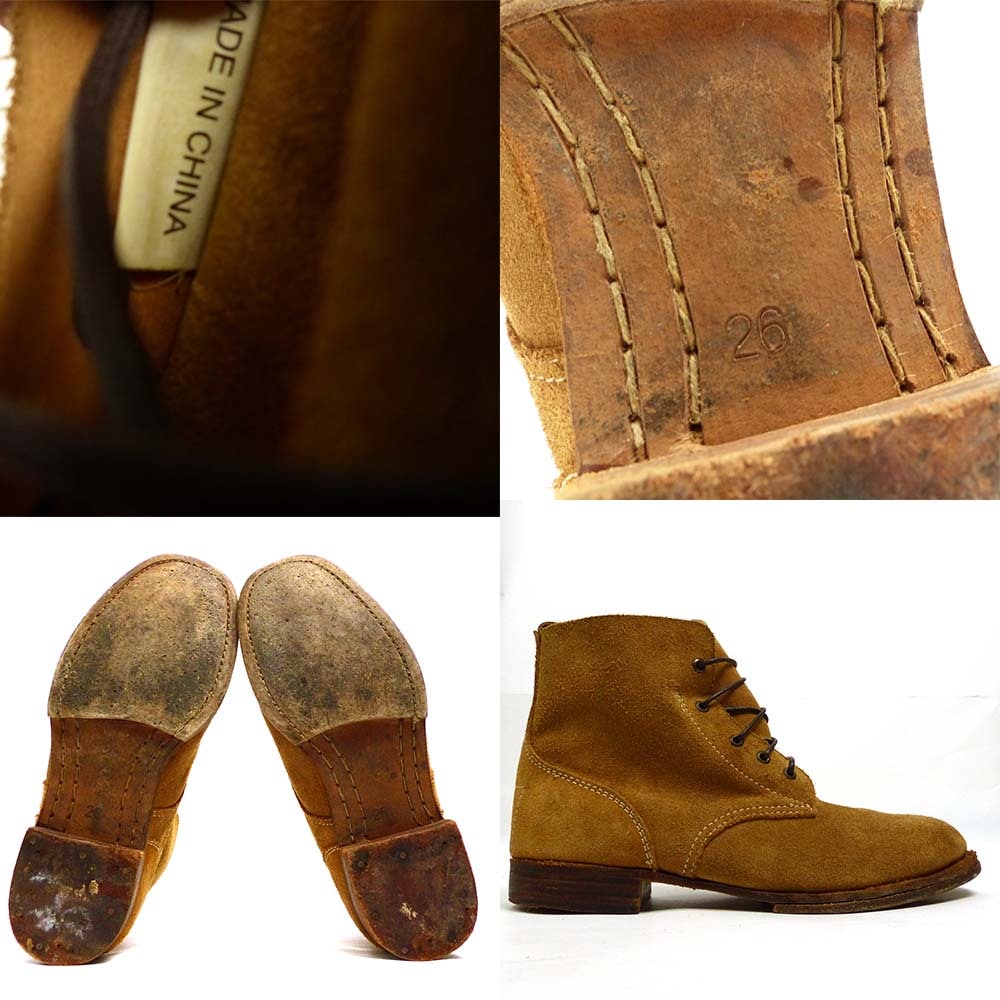 ヴィンテージ スエード ワークブーツ 26 (26cm相当)(メンズ)【中古