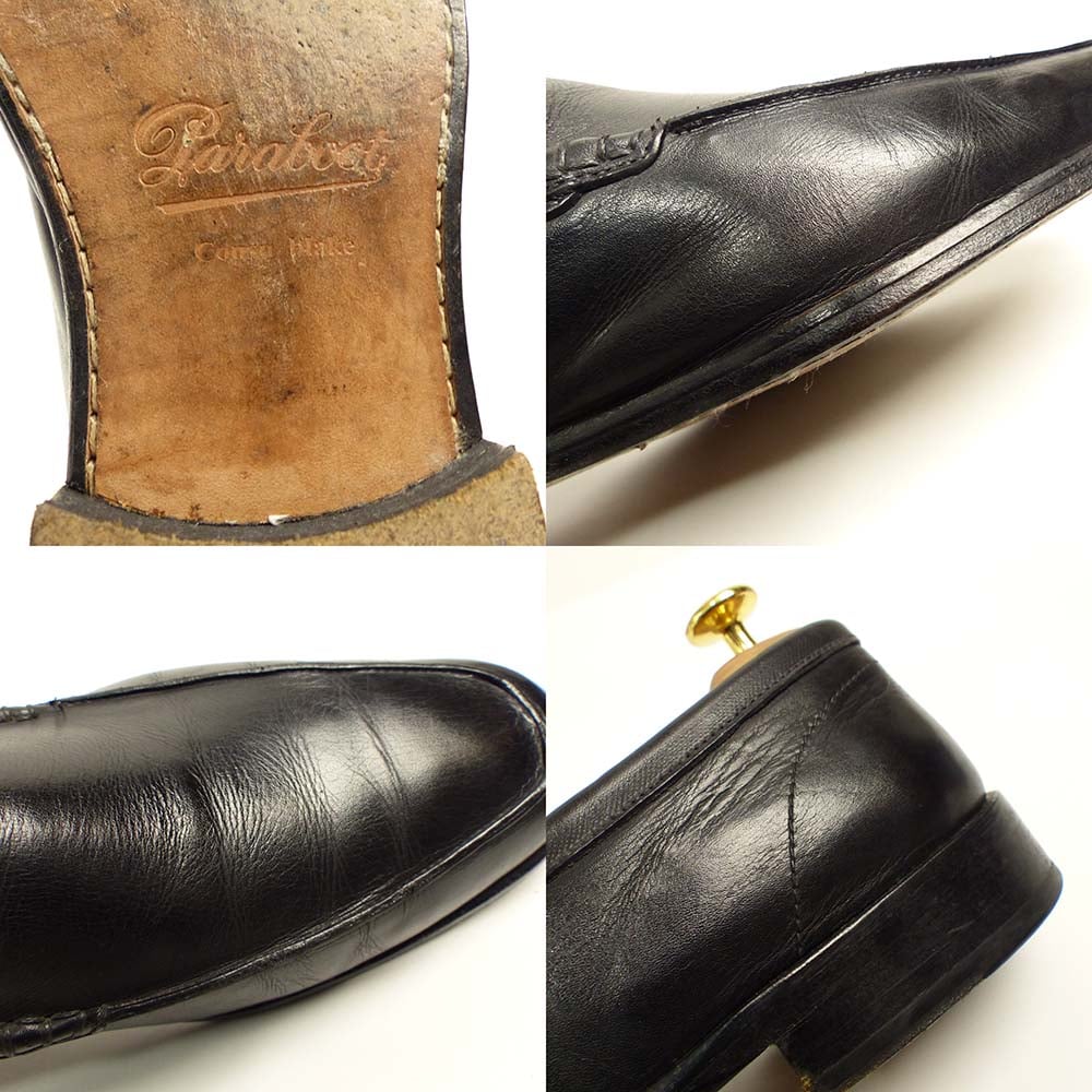 スペイン製 Paraboot cousu Blake / パラブーツ Uチップ ローファー UK7 1/2(26-26.5cm相当)(メンズ)【中古】【送料無料】16i-1-062