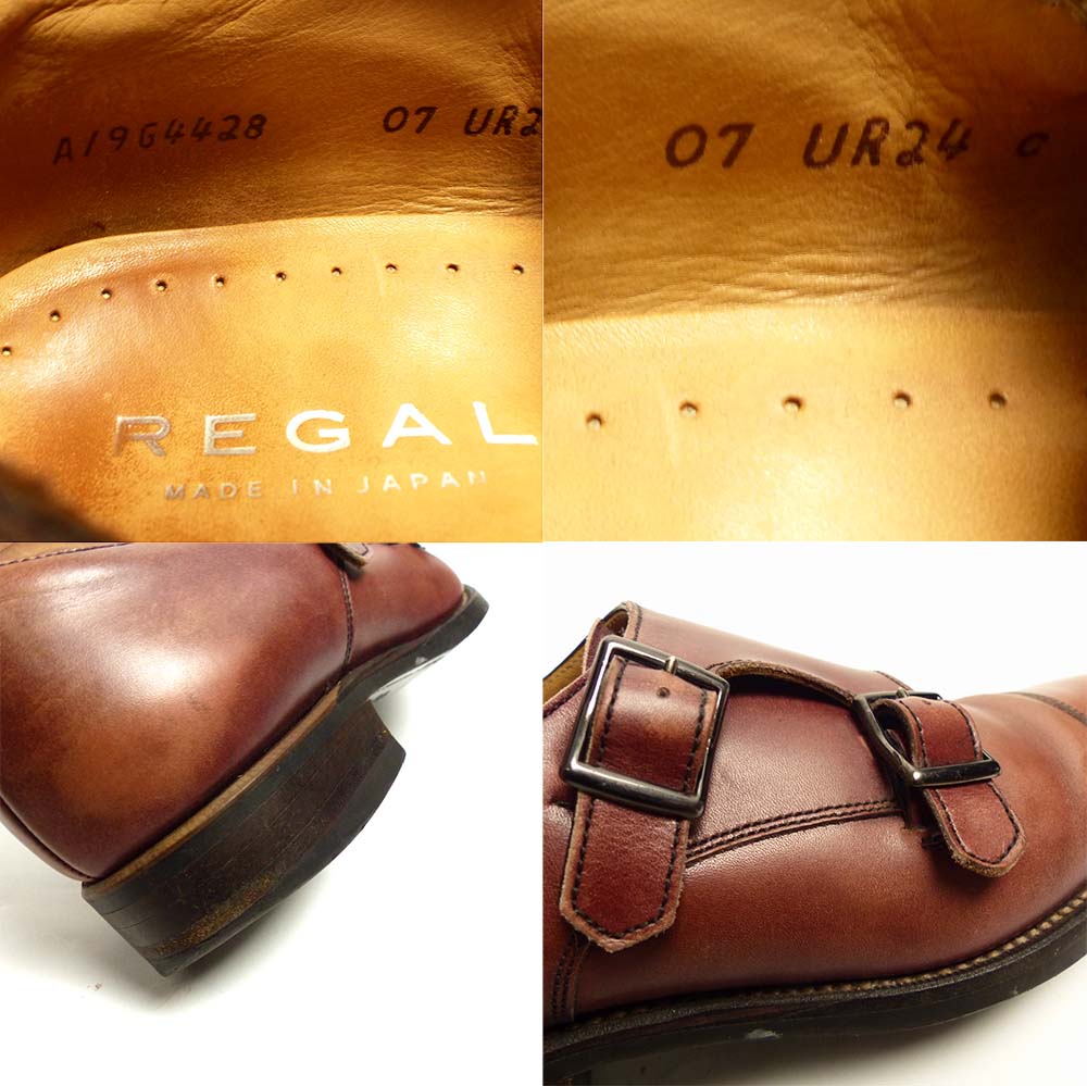 REGAL / リーガル 07UR ダブルモンクストラップシューズ 24(24cm相当