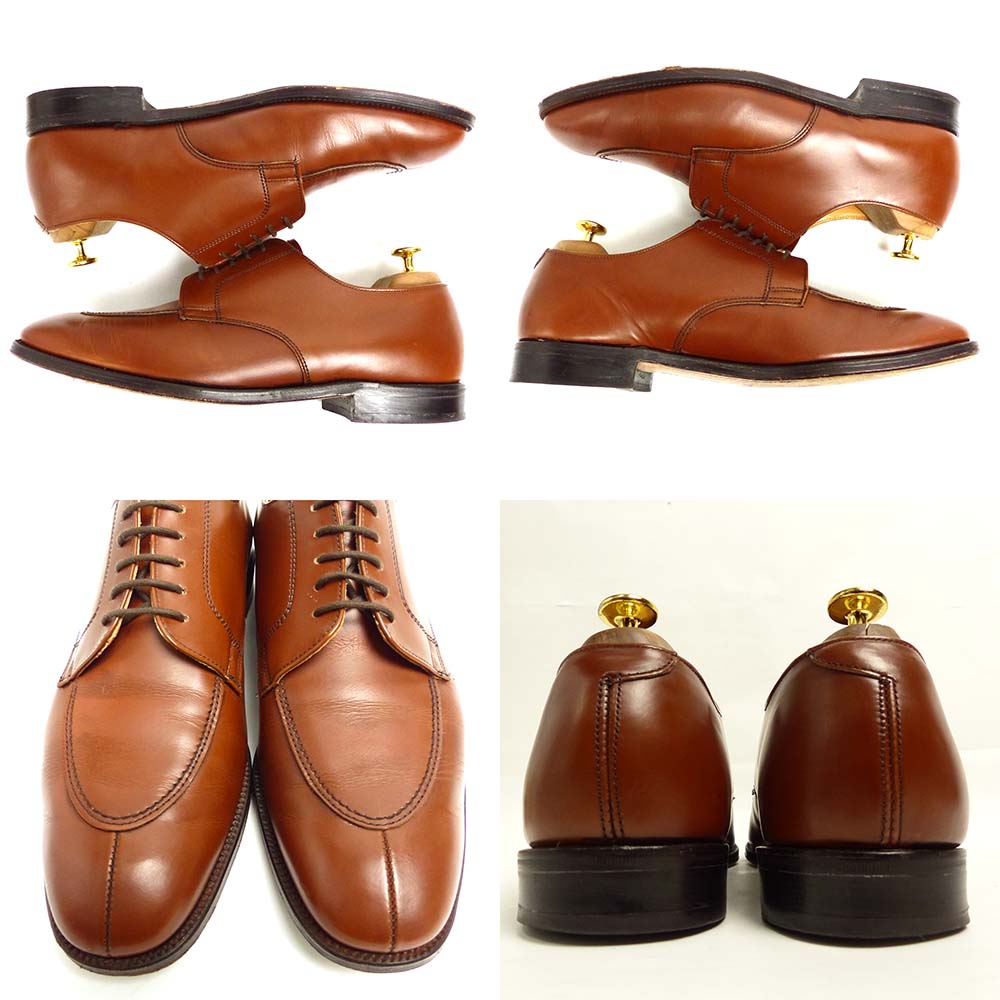 【未使用英国製】TECNIC テクニック ヴィンテージ ウイングチップシューズ UK8 希少英国製 TECNIC &frasl; テクニック スプリットトゥ &frasl; Uチップシューズ