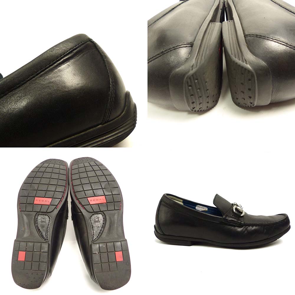 未使用級★REGAL ビットローファー 57HR ブラック 24cm REGAL / リーガル 57HRAF ビットローファー 24(24cm相当)(メンズ