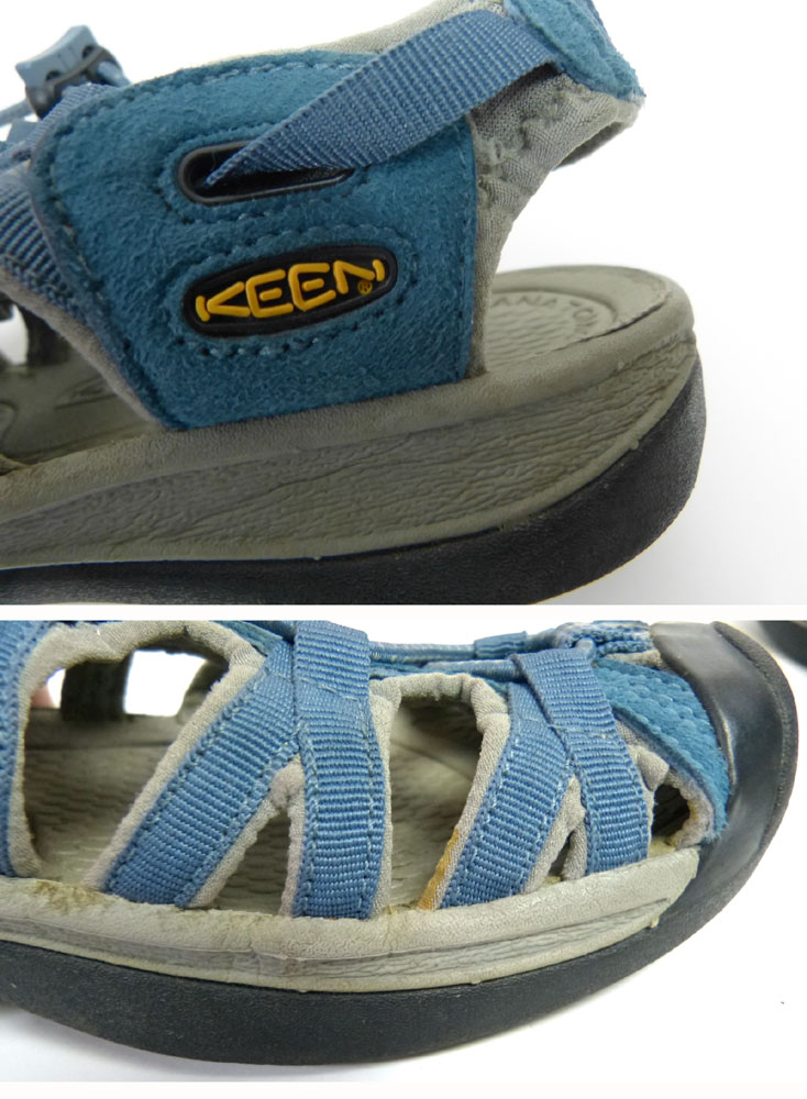 Keen キーン アウトドアサンダル Us8 5 25 5cm相当 青 ブルー メンズ レディース 中古 レディースシューズ サンダル ブランド 中古革靴 ビンテージ雑貨の通販ならawesome アウソム