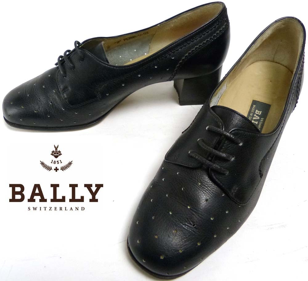スイス製 バリー BALLY VASANO パンチレザー シューズ / ドレス