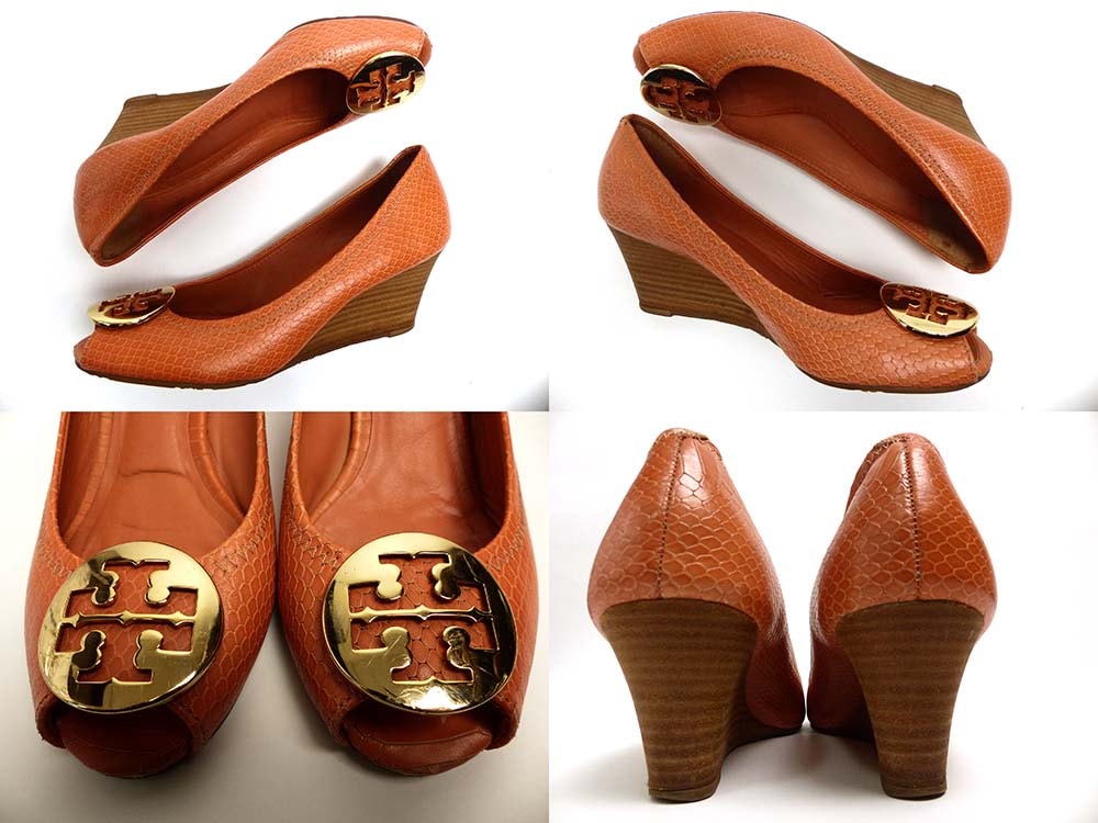 トリーバーチ / TORY BURCH レザー パンプス / ウェッジソール