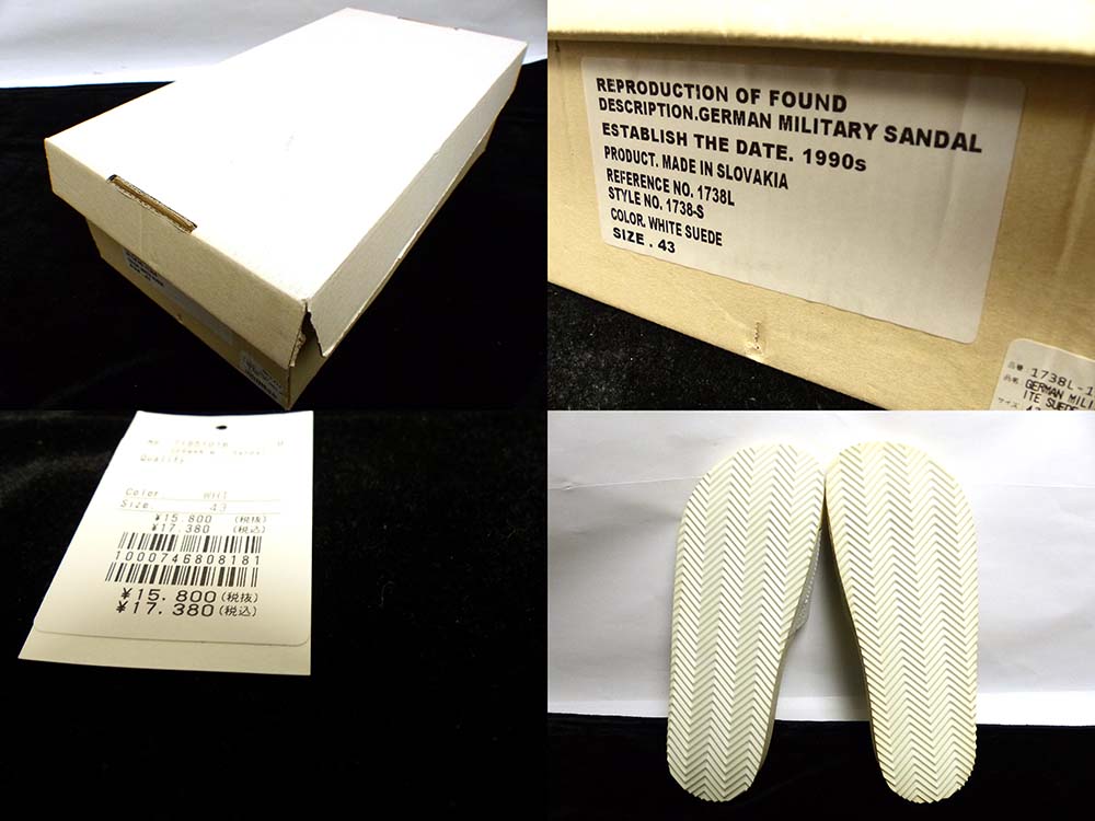 ��̤���ѡ�REPRODUCTION OF FOUND /��ץ���������� ���� �ե������ / ���㡼�ޥ�ߥ꥿�꡼�������  43(27-27.5cm����)(��󥺡�Ȣ�դ��������1.7����)����š�