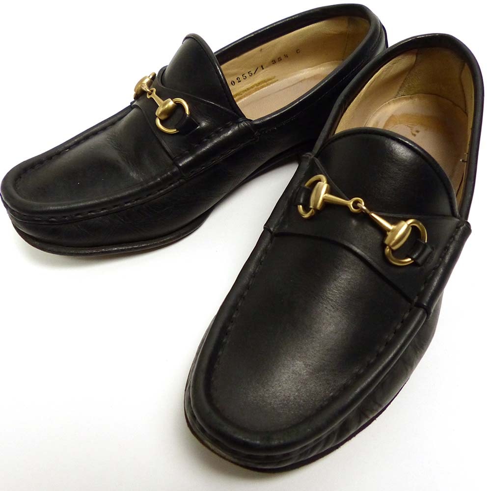 イタリア製 GUCCI /グッチ 100 0255/1 ホースビットローファー
