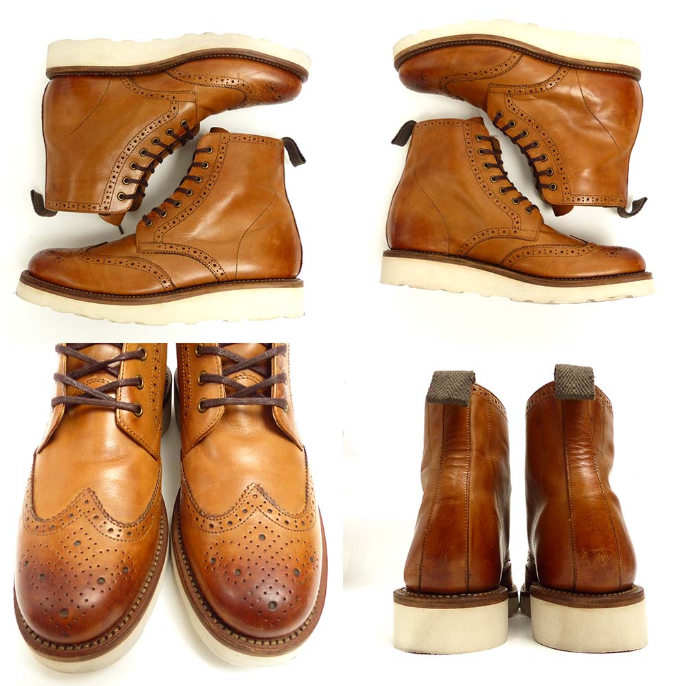 GRENSON / グレンソン メダリオン フルブローグブーツ UK6(24.5cm相当