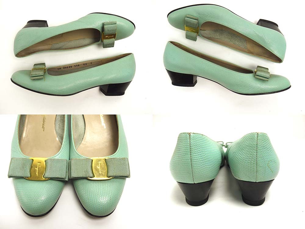 �����ꥢ�� ��������ȡ��� �ե��饬�� / Salvatore Ferragamo �������ܥ�쥶���ѥ�ץ� 6 1/2C(23.5-24cm����)(��ǥ�����)����š�